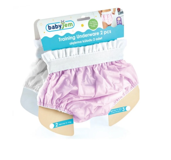 Chilotei impermeabili BabyJem marimea 2 Roz (12-14 kg)