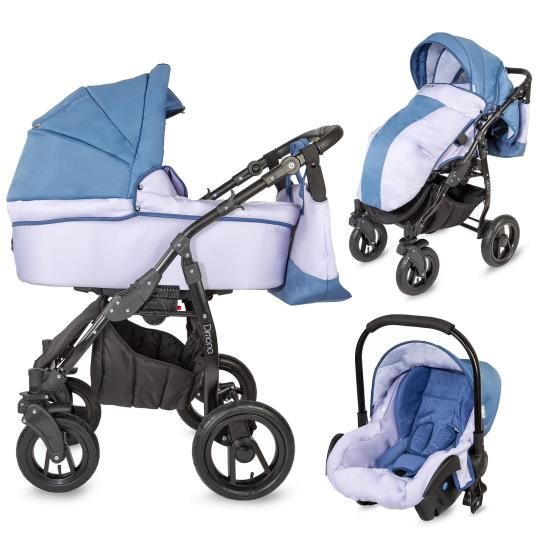 Caruciorul 3 in 1 Coccolle DIMONA 3 in 1 Albastru