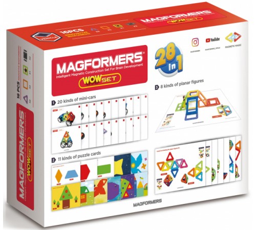 Constructor magnetic Wow (16 el.)
