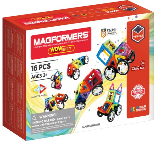 Constructor magnetic Wow (16 el.)