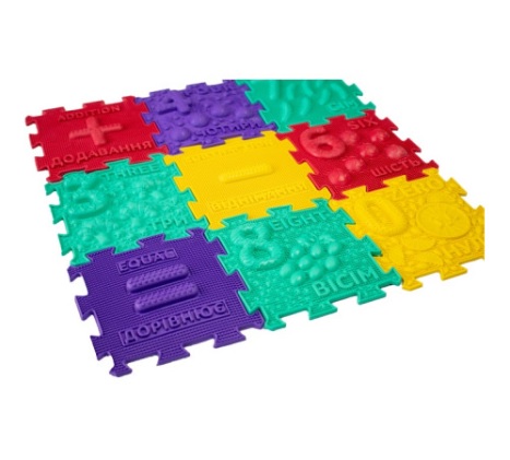 Covoraș ortopedic pentru masaj Puzzle Mathematics
