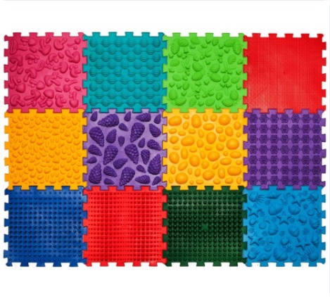 Covoraș ortopedic pentru masaj Puzzle Mega Mix 12