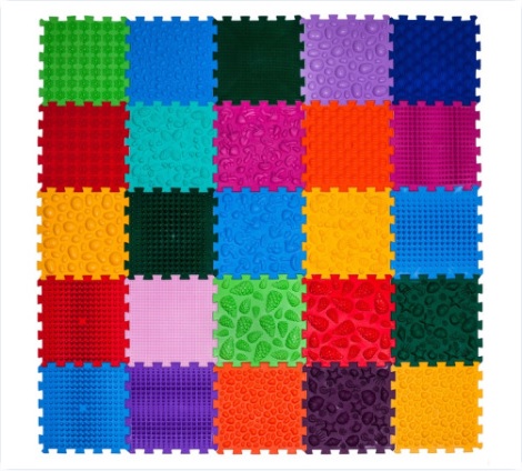 Covoraș ortopedic pentru masaj Puzzle Mega Mix 25