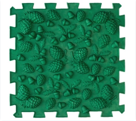 Covoraș ortopedic pentru masaj Puzzle Mix (14 el.) cu jocul de masă Forest Adventures