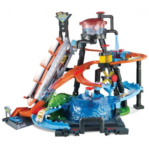 Hot Wheels Set Joaca „Color Shifters Ultimate Gator Car Wash” - imagine 2