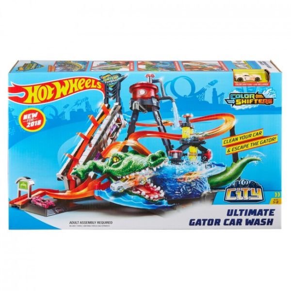[:ru]Hot Wheels Игровой набор «Водонапорная башня «Взрыв цветов» [:ro]Hot Wheels Set Joaca „Color Shifters Ultimate Gator Car Wash”[:]