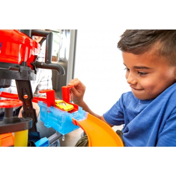 Hot Wheels Set Joaca „Color Shifters Ultimate Gator Car Wash” - imagine 6