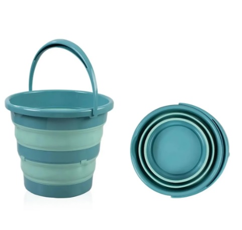 Galeata pliabila pentru baie BabyJem Turquoise
