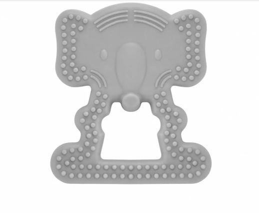 Inel gingival BabyJem Elefant Gri