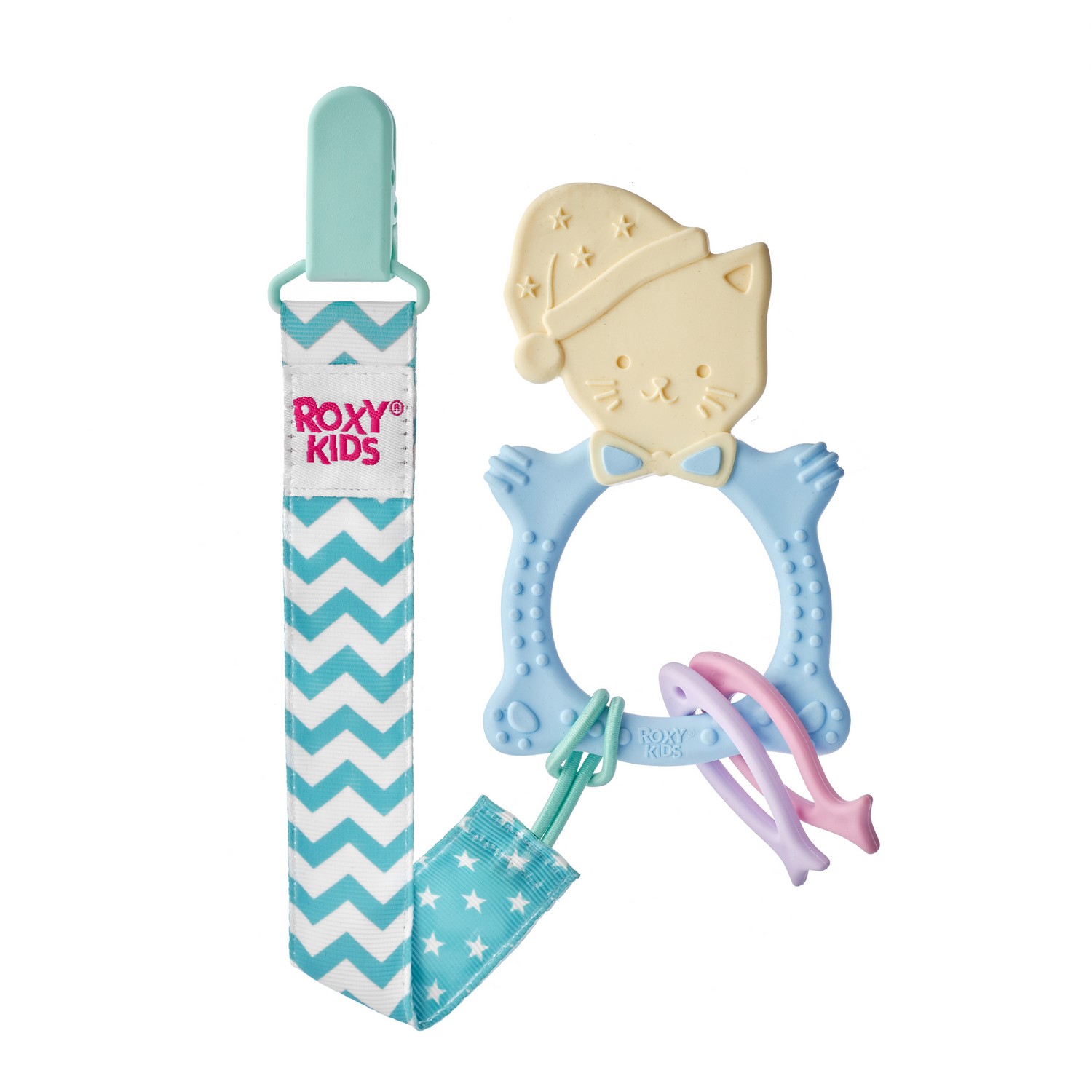 Inel gingival Roxy Kids "Meow" cu lantisor
