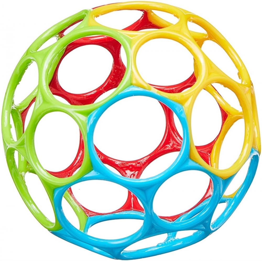 Jucarie Oball Easy-Grasp Minge multicolora