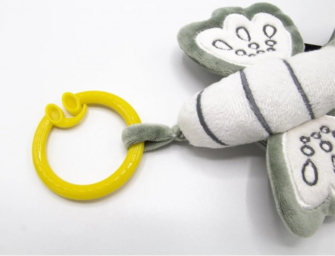 Jucarie de plus cu vibratii BabyJem Fluture Menta (831) - imagine 3