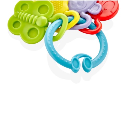 Jucarie dentitie BabyJem Rattle Teether Albastra