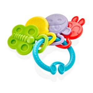 Jucarie dentitie BabyJem Rattle Teether Albastra
