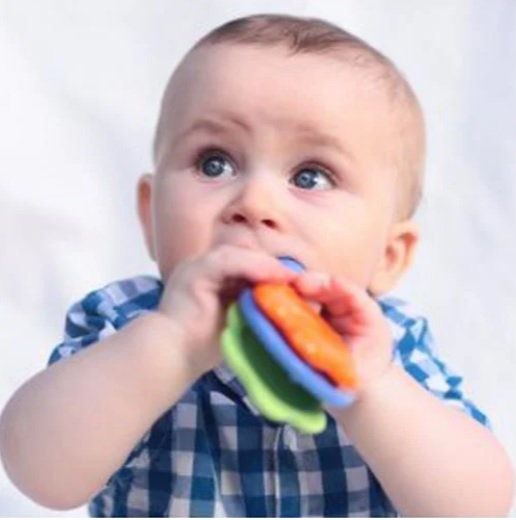 Jucarie dentitie BabyJem Rattle Teether Rosie