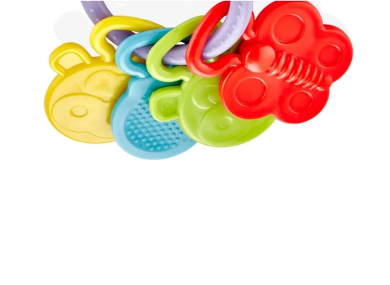 Jucarie dentitie BabyJem Rattle Teether Violet