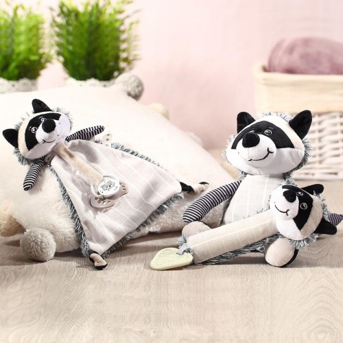 Jucarie moale pentru suzeta RACOON ROCHY