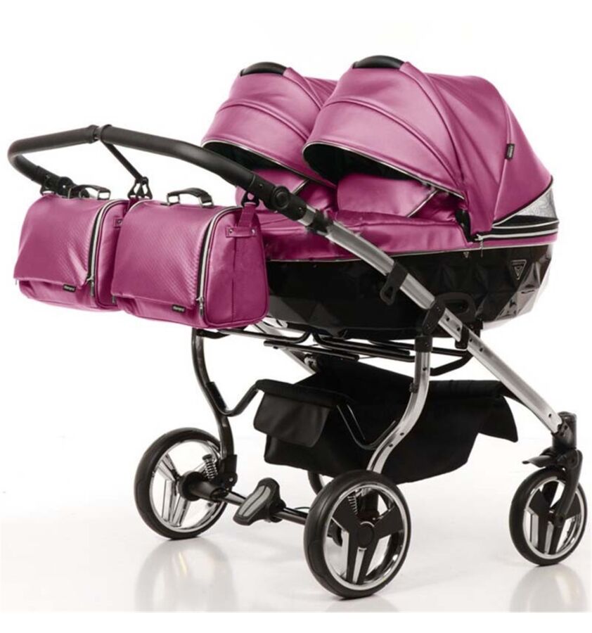 căruciro pentru gemeni Junama Diamond Fluido Duo Violet
