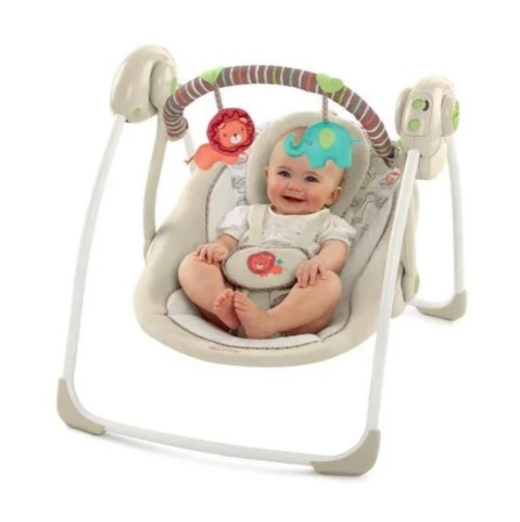 Leagan portabil Bright Starts Comfort&Harmony Cozy Kingdom