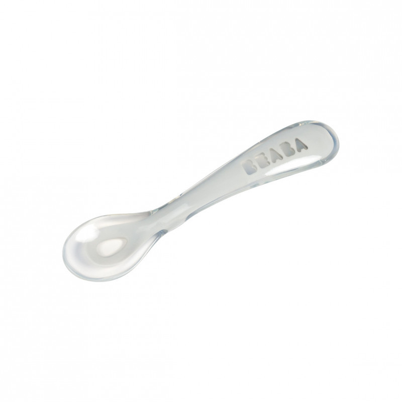 Lingurita Silicon Beaba (+8 Luni) Gri