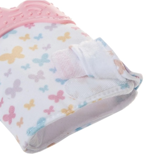 Manusa bebelusi pentru dentitie BabyJem Scratch Gloves Roz