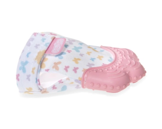 Manusa bebelusi pentru dentitie BabyJem Scratch Gloves Roz