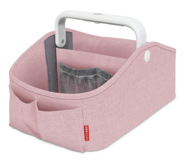 Organizator pentru scutece cu lumina Skip Hop Light Up Pink Heather