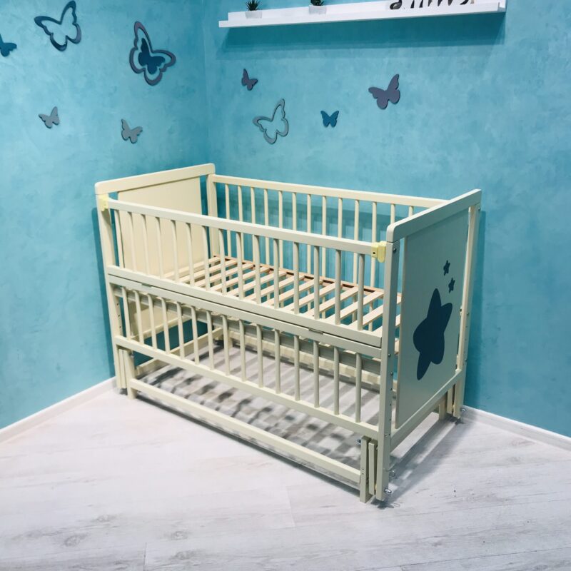 Pătuc pentru copii Duboc Lux Stea fără sertar Ivory