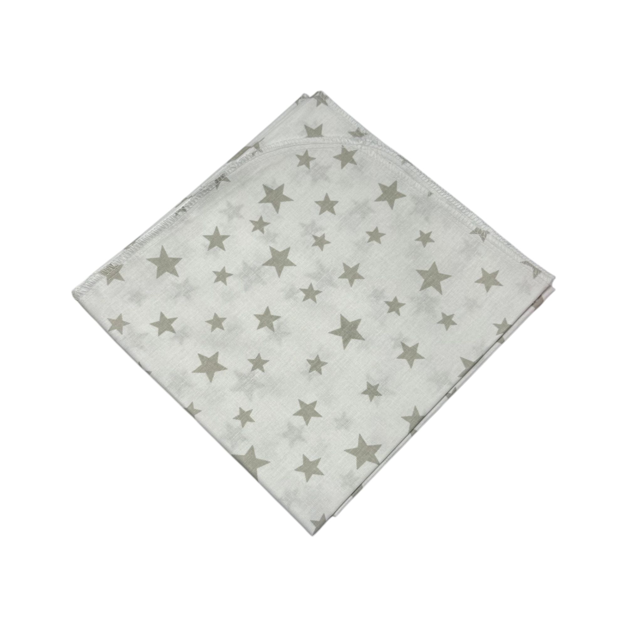 Scutec bumbac Little Beige Stars Holala Kids, 80*80 cm