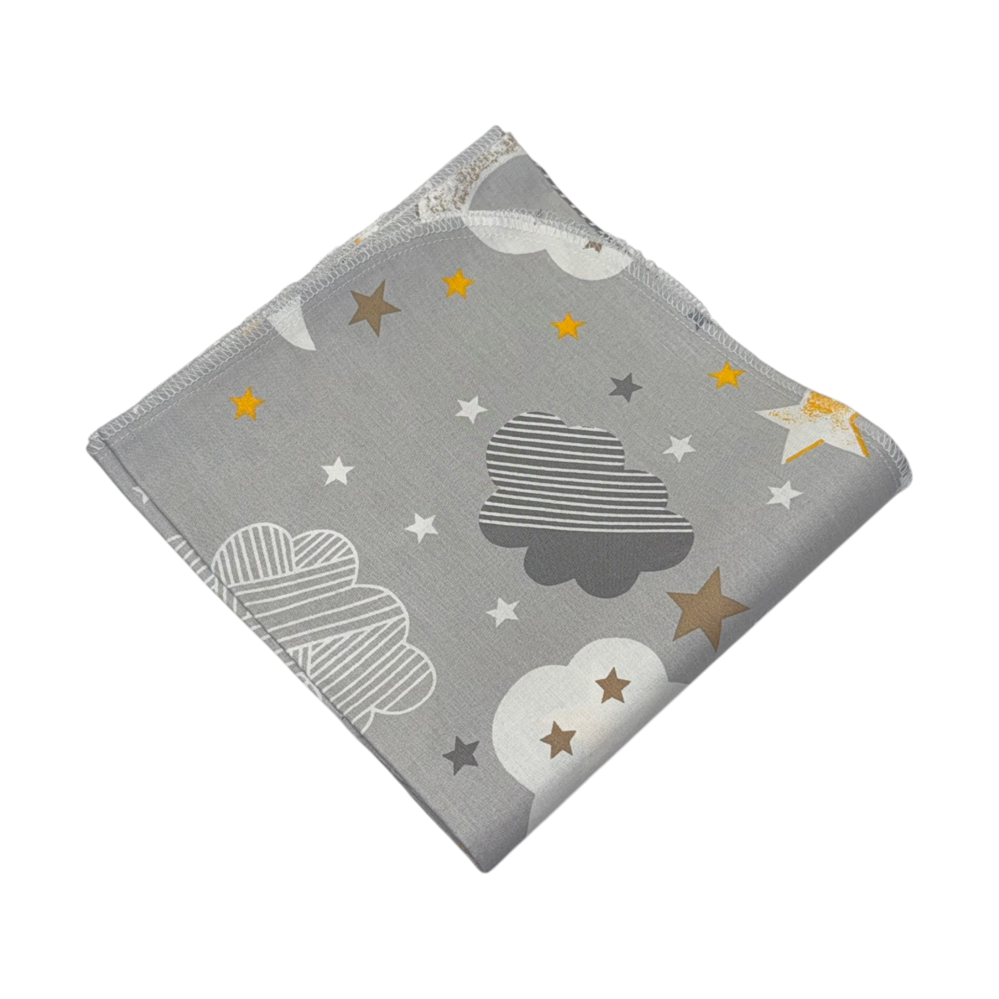 Scutec bumbac max Grey Clouds Holala Kids, 100*80 cm