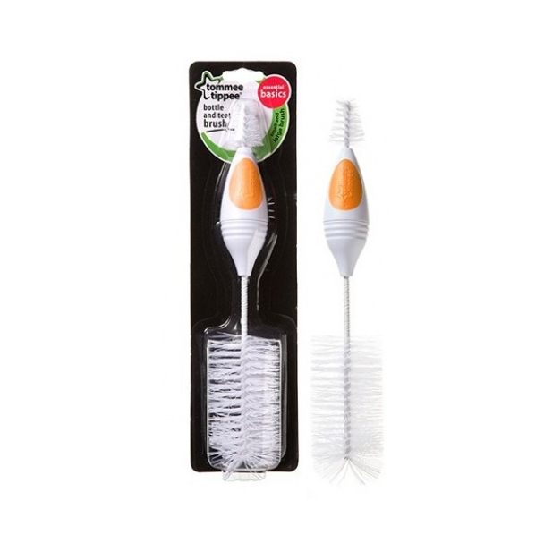 Perie pentru biberoane si tetine Essentials Orange
