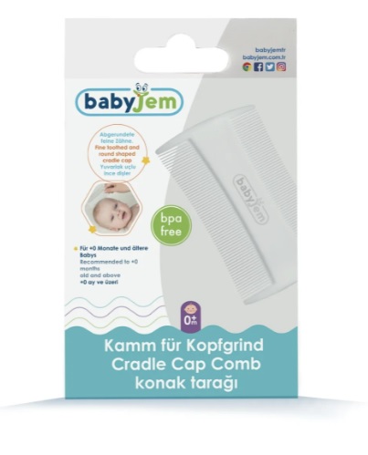 Pieptene pentru pentru cruste de lapte BabyJem Delicate