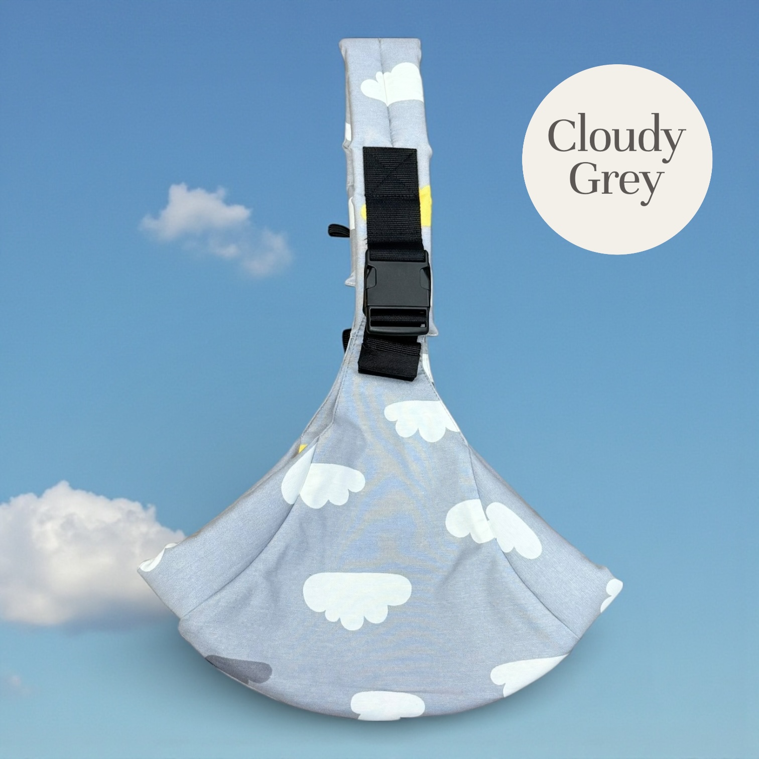 Port-bebe ByBagy Soft Basic, Cloudy Grey, 0 luni -15 kg