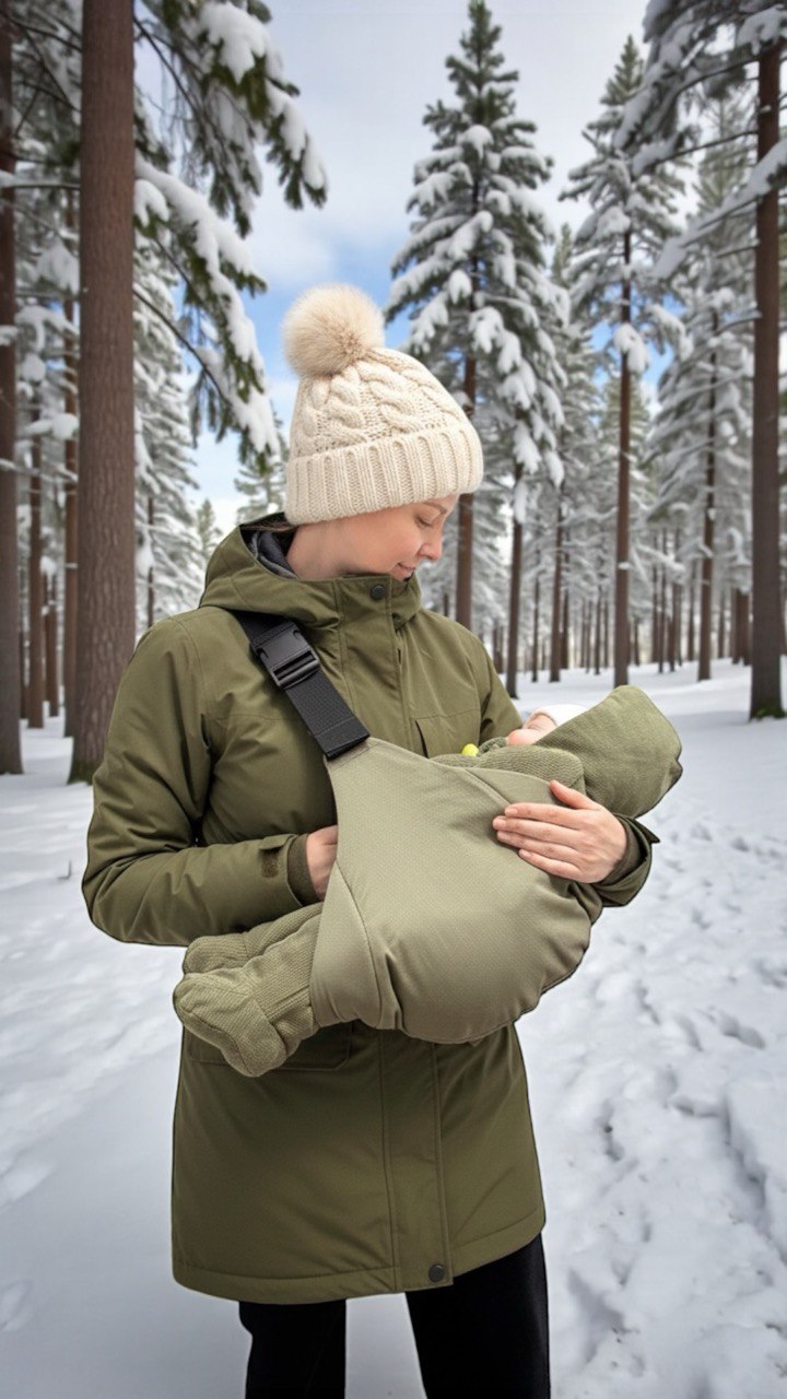 Физиологичная переноска ByBagy Soft Basic, Sage Green, 0 luni -15 kg — изображение 2