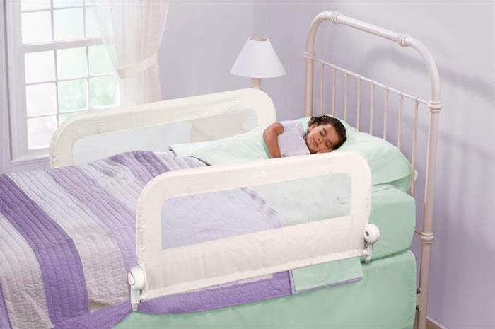 Protectie dubla pentru pat Summer Infant Grow with Me White