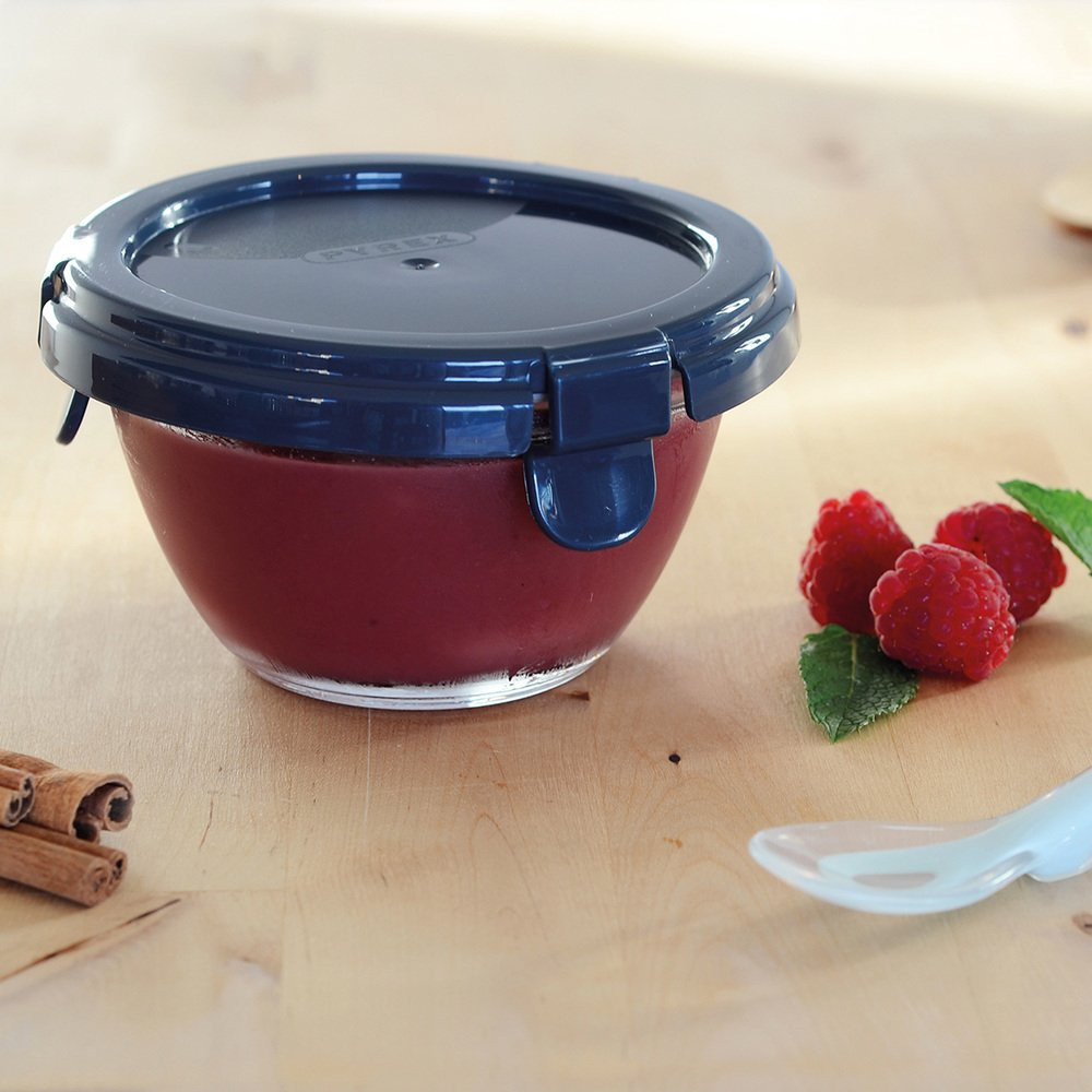 Герметичная стеклянная емкость Beaba Pyrex Dark Blue B780500 — изображение 3
