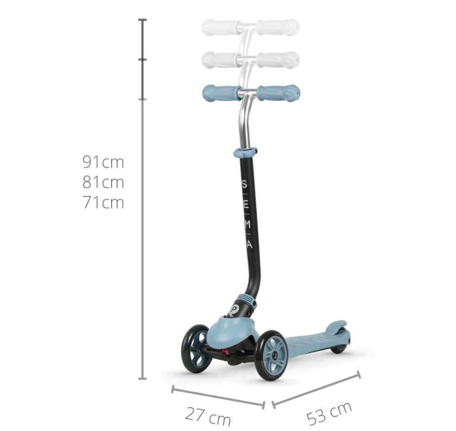 Trotinetă Qplay Sema Blue (00-00652727) - imagine 8