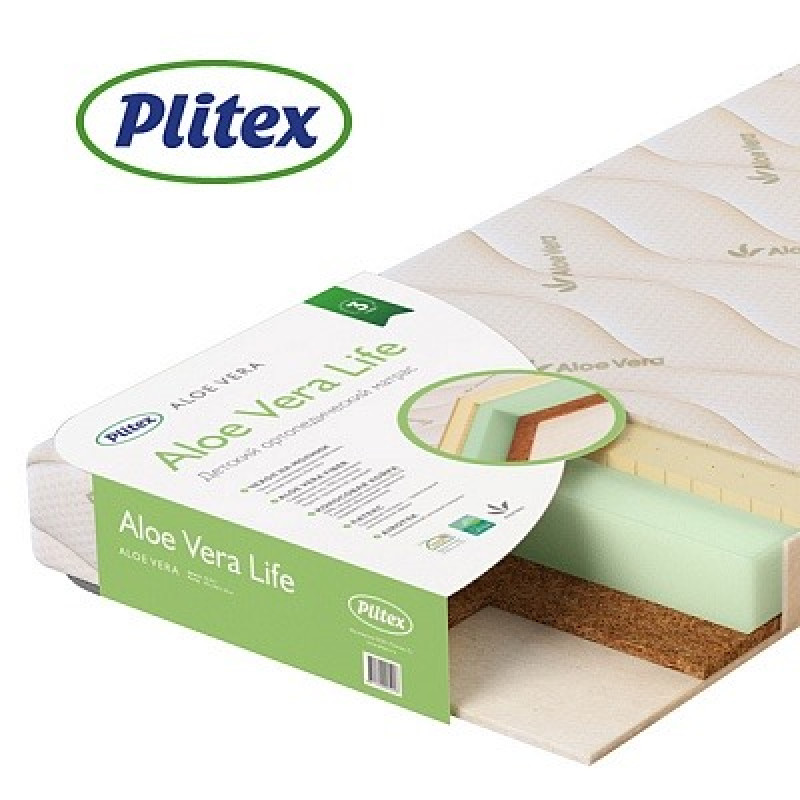 Saltea pentru copii Plitex Aloe Vera Life 190х60х10cm (АV-03/1)