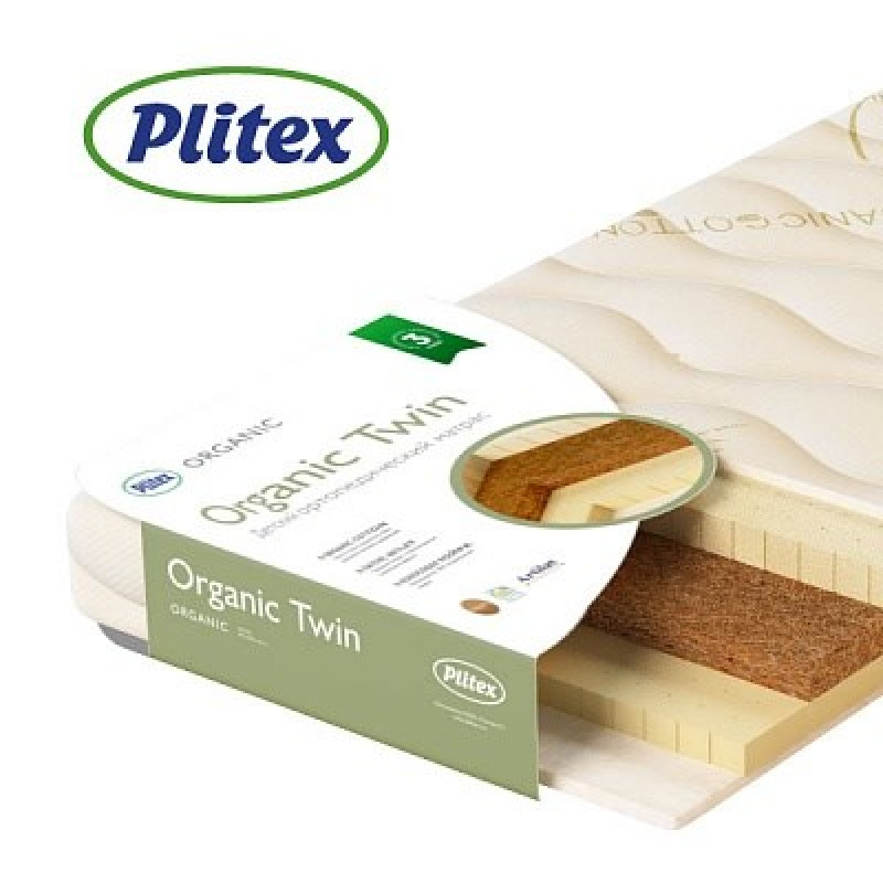 Saltea pentru copii Plitex Organic Twin 120x60x11cm (ORG-02/1)
