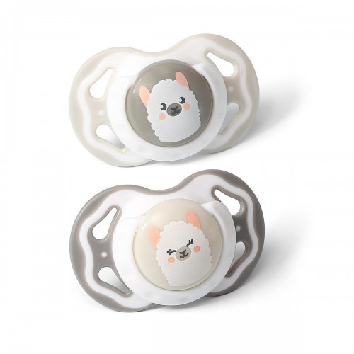 Set 2 suzete simetrice din silicon 6-18 luni