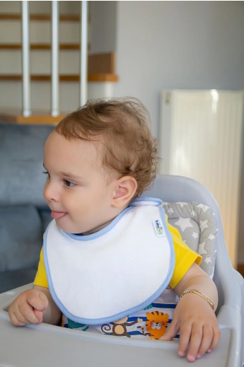 Set 3 bavete din bumbac cu capse BabyJem Boy
