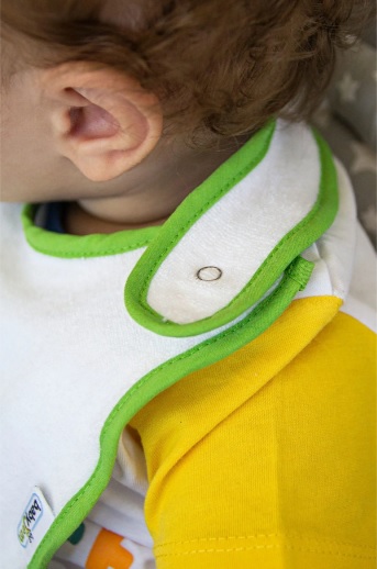 Set 3 bavete din bumbac cu capse BabyJem Boy