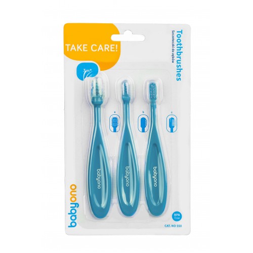 Set 3 periute de dinti pentru bebelusi