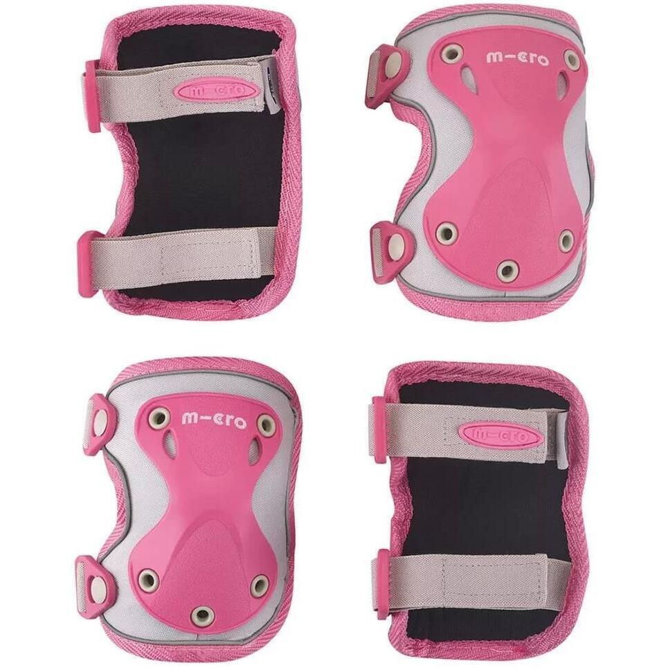 Set de protectii pentru genunchi si coate Micro reflective Pink M
