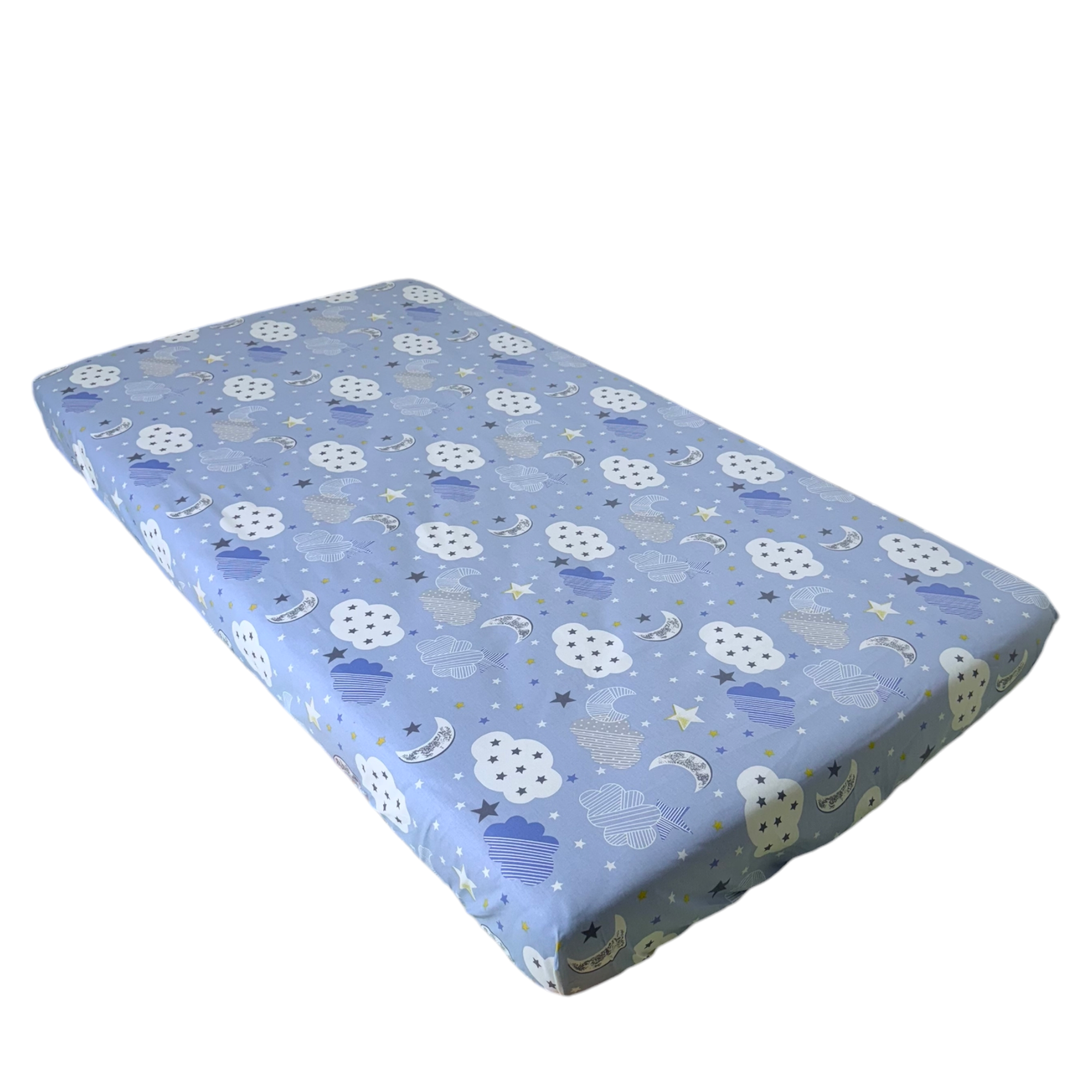 [:ru]Простынь на резинке 120*60 см Blue Clouds ES[:ro]Cearsaf cu elastic 120*60 cm Blue Clouds ES[:]