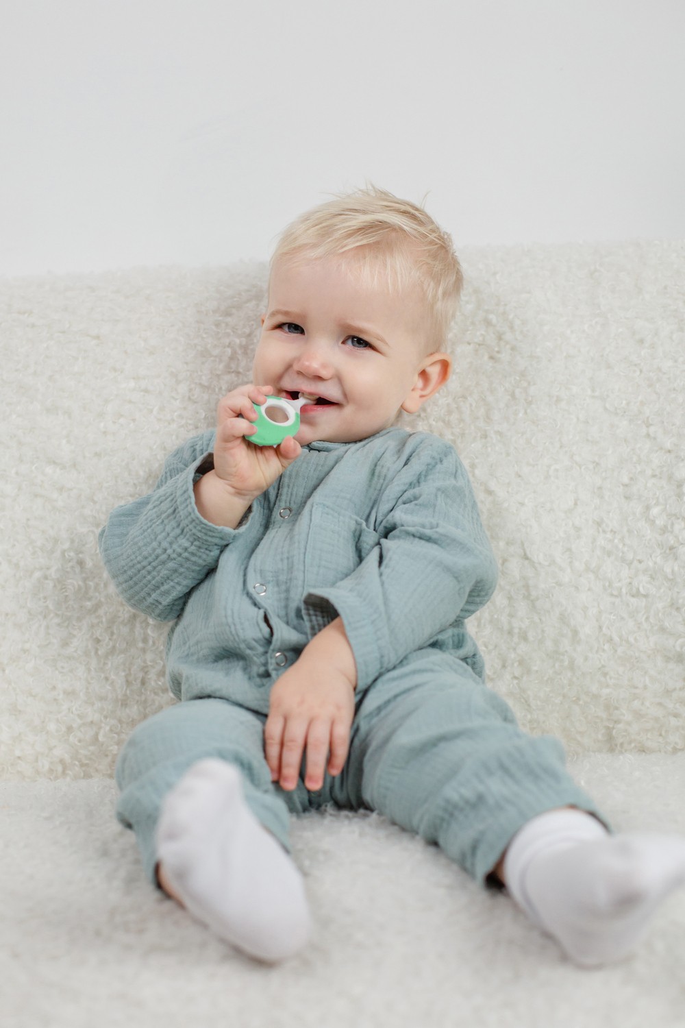 Set periute de dinti Roxy Kids "Calut de mare" (2 buc.) Verde- Oranj (RTB-012-GO) - imagine 8