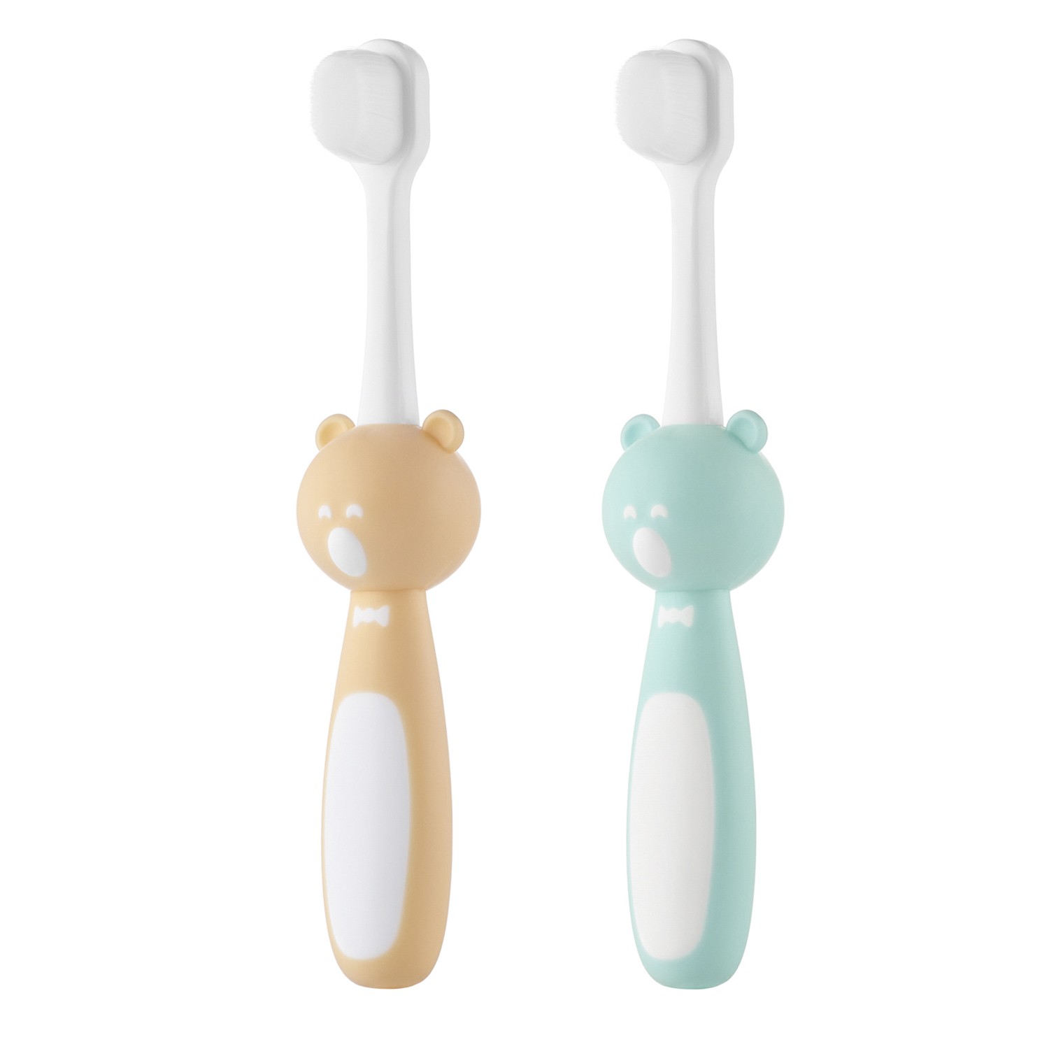 Set periute de dinti Roxy Kids „Ursulet” (2 buc.) Orange+Mint (RTB-010-OM)