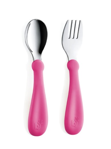 Set tacamuri din inox BabyJem Roz