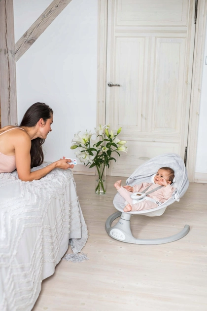 sezlong balansoar electric pentru copii