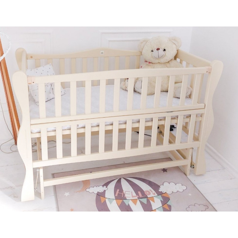 [:ru]Детская кроватка Goydalka SOFI PLUS TRANSVERSAL (1B3-3) Слоновая кость без ящика [:ro]Pătuţ Goydalka SOFI PLUS TRANSVERSAL (1B3-3) bej fara sertar [:]